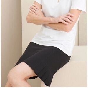 Chico's Zenergy UPF 50 Black Active Skort Tennis Golf Size 16 Pleated NEW